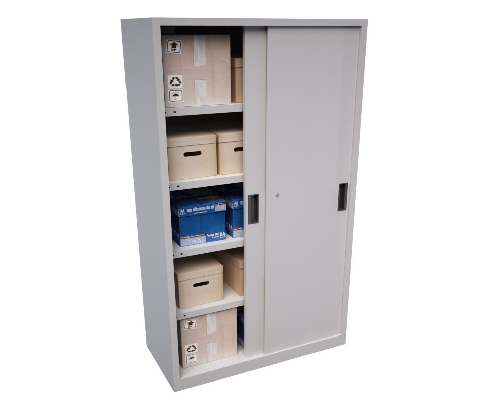 Armario alto con puertas correderas