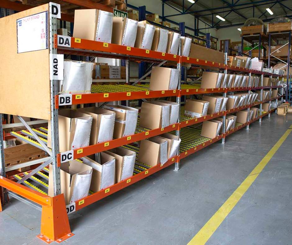 Estanterías de picking dinámico